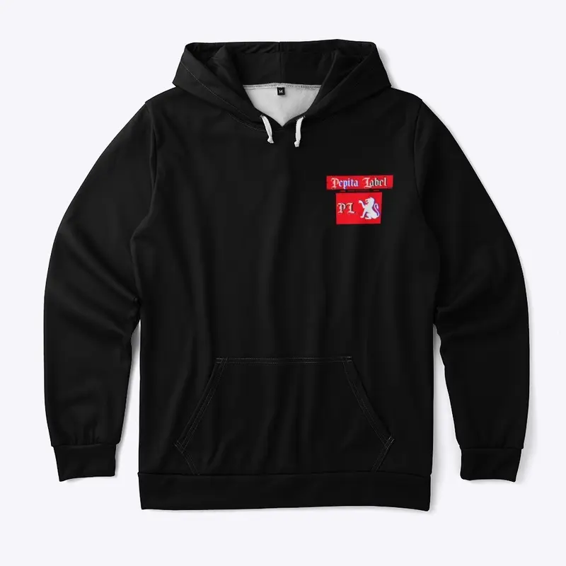 Pepita Label Black Hoodie